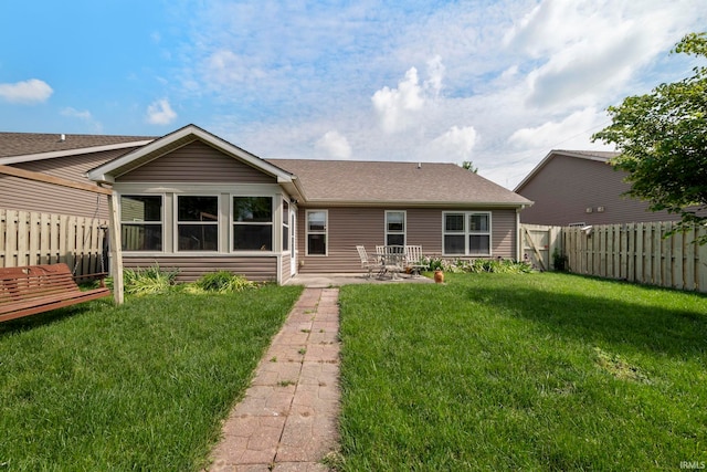 354 Kettle Cir, Lafayette, IN 47905 - back of property featuring a patio area