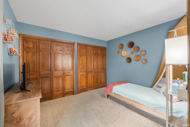 15025 Water Oak Pl, Huntertown, IN 46748 - bedroom with multiple closets and carpet floors