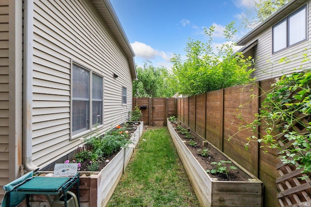 15025 Water Oak Pl, Huntertown, IN 46748 - fenced backyard featuring a garden