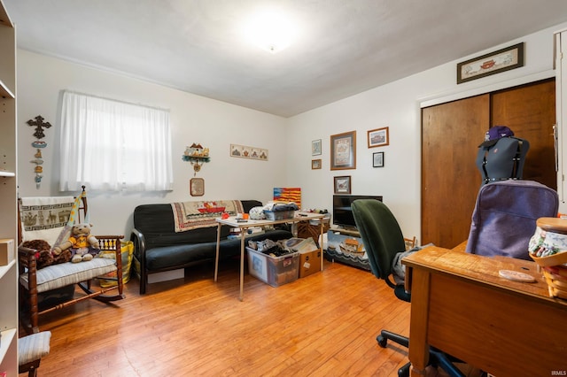 3106 W Brook Dr, Muncie, IN 47304 - office area with light wood-style flooring