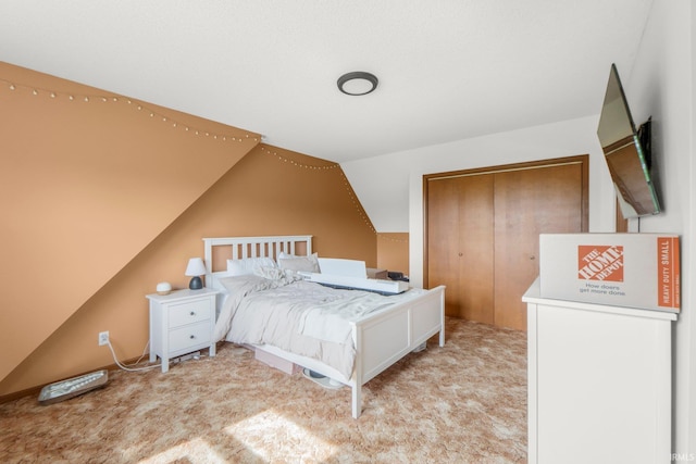 2395 State Road 427th Hwy, Waterloo, IN 46793 - carpeted bedroom featuring vaulted ceiling and a closet