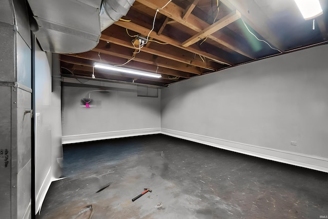 2526 S Airport Rd, Monticello, IN 47960 - unfinished basement featuring baseboards