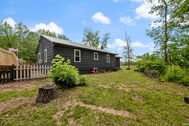 2526 S Airport Rd, Monticello, IN 47960 - back of house with metal roof