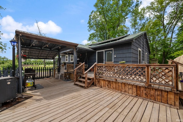 2526 S Airport Rd, Monticello, IN 47960 - view of wooden deck