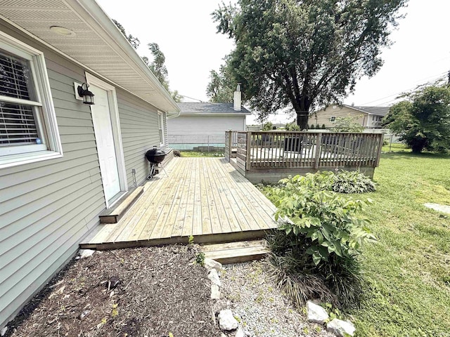 3833 Clover Dr, Newburgh, IN 47630 - deck with a yard and area for grilling