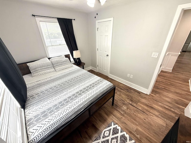3833 Clover Dr, Newburgh, IN 47630 - bedroom featuring wood finished floors and baseboards