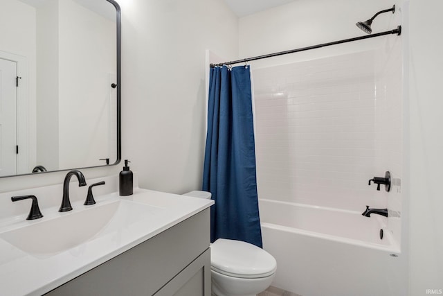 121 Jadis Ct, Fort Wayne, IN 46845 - bathroom with vanity, shower / bath combo with shower curtain, and toilet