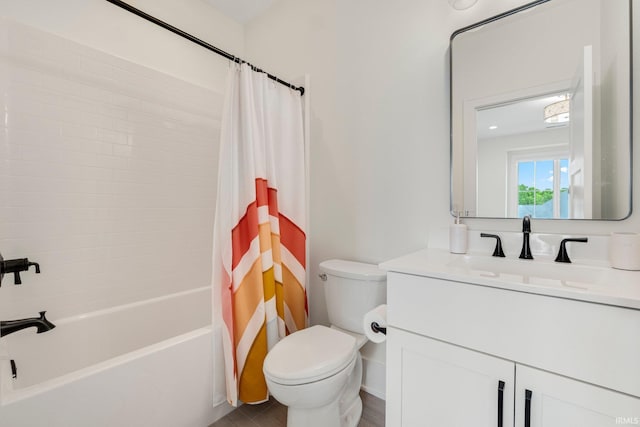 121 Jadis Ct, Fort Wayne, IN 46845 - full bath featuring vanity, toilet, and shower / bath combination with curtain
