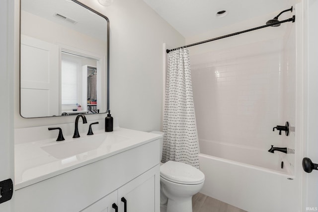 121 Jadis Ct, Fort Wayne, IN 46845 - full bathroom featuring vanity, shower / tub combo, and toilet