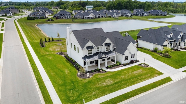 121 Jadis Ct, Fort Wayne, IN 46845 - aerial perspective of suburban area with a nearby body of water