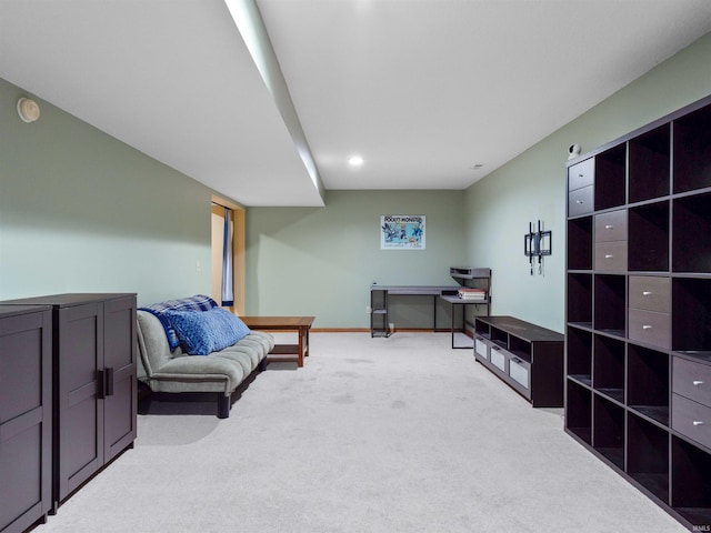 10215 Tidewater Trl, Fort Wayne, IN 46845 - living area with light carpet and baseboards