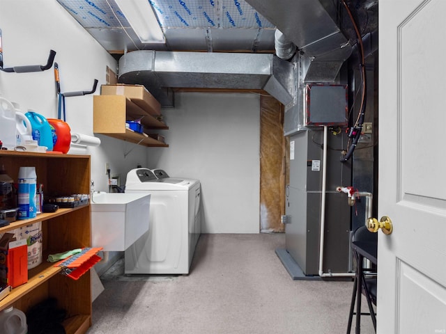 10215 Tidewater Trl, Fort Wayne, IN 46845 - below grade area featuring washer and dryer