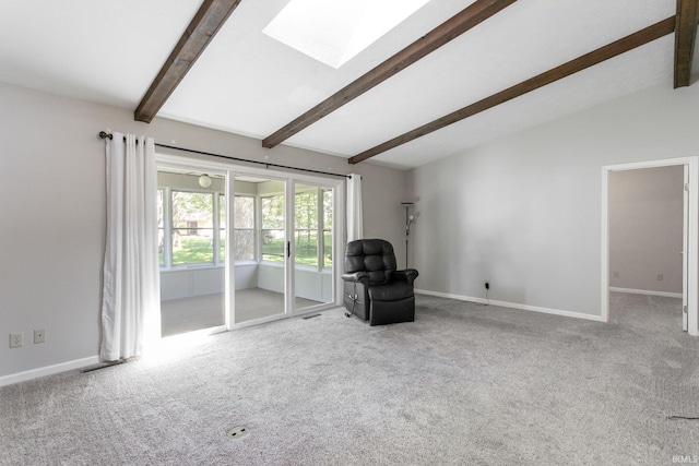 5709 Bayswater Ct, South Bend, IN 46614 - unfurnished room featuring a skylight, carpet floors, and baseboards