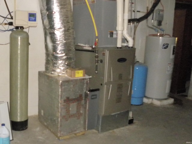 3116 Truesdel Rd, Gosport, IN 47433 - utility room with water heater