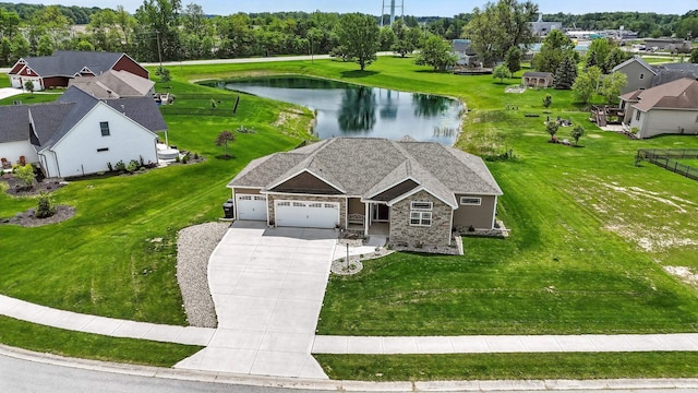 17009 Hamptons Pkwy, New Haven, IN 46774 - aerial view of property and surrounding area with a nearby body of water
