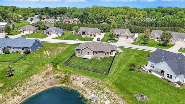 17009 Hamptons Pkwy, New Haven, IN 46774 - aerial perspective of suburban area featuring a large body of water