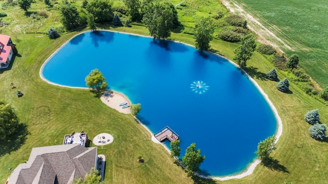 6378 N 100 E, Ossian, IN 46777 - view of swimming pool with a water view