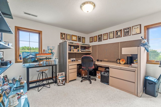 6378 N 100 E, Ossian, IN 46777 - office space with healthy amount of natural light and a textured ceiling