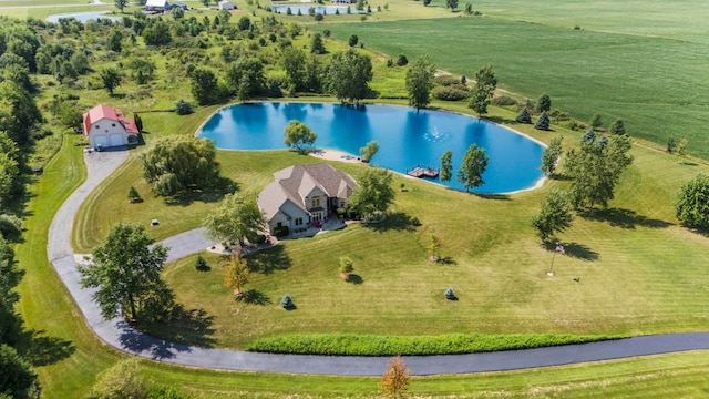 6378 N 100 E, Ossian, IN 46777 - aerial view of property and surrounding area with a large body of water