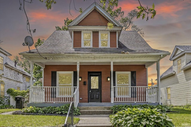 833 S 24th St, South Bend, IN 46615 - view of front of home with covered porch and roof with shingles
