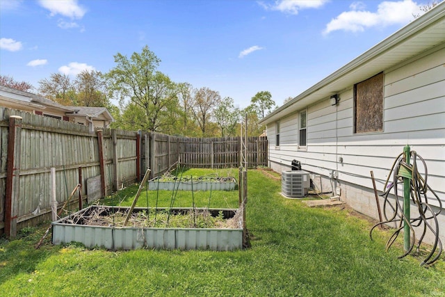 2614 N Main St, Mishawaka, IN 46545 - view of yard featuring a vegetable garden and cooling unit