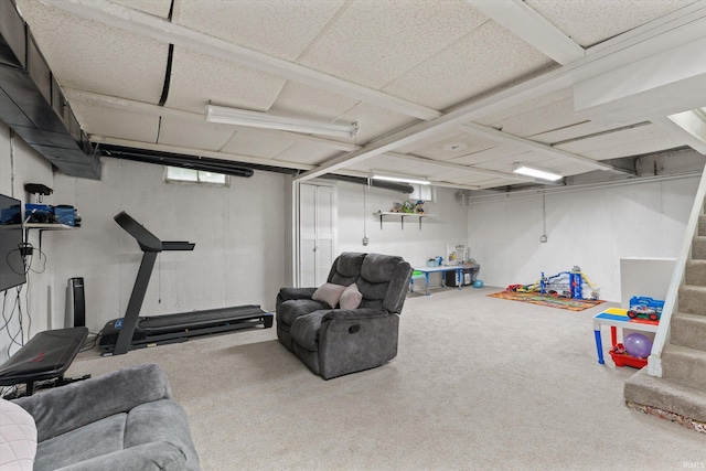 2614 N Main St, Mishawaka, IN 46545 - below grade area with carpet floors