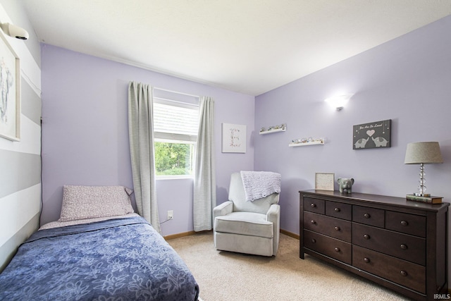 907 Eagle Blvd, Bristol, IN 46507 - bedroom with light carpet and baseboards