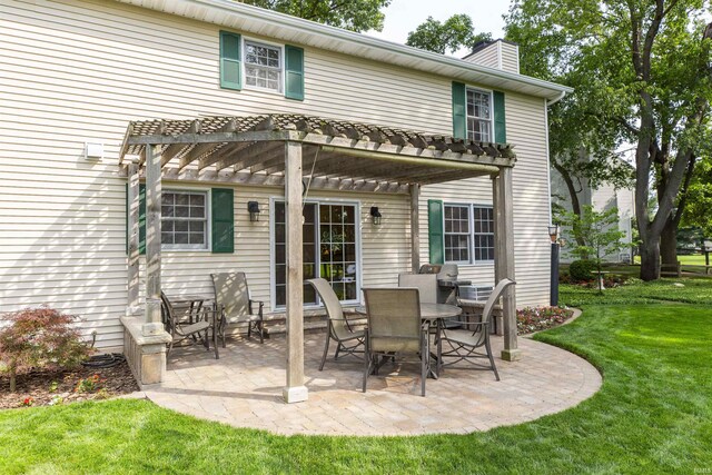54363 Adrian Ct, Osceola, IN 46561 - view of patio with a pergola