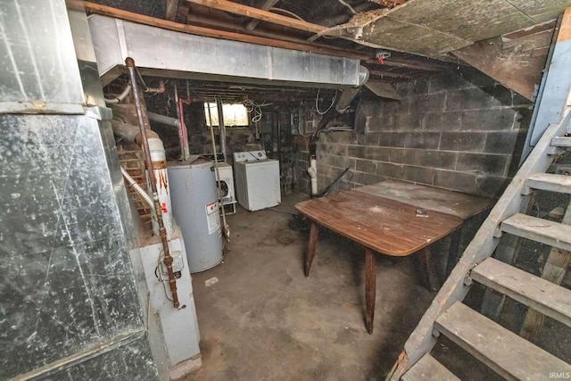 232 E Grove St, Mishawaka, IN 46545 - unfinished below grade area featuring water heater and heating unit