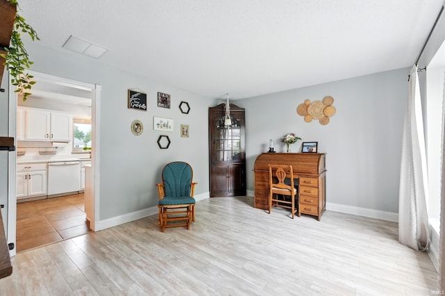 2906 Easton Ridge Pl, Fort Wayne, IN 46818 - living area with light wood-type flooring and baseboards