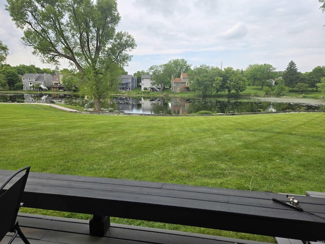 1300 Winding Ridge Ln Unit C-8, Valparaiso, IN 46383 - view of green lawn featuring a water view and a residential view