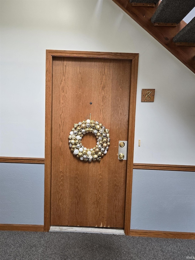 1300 Winding Ridge Ln Unit C-8, Valparaiso, IN 46383 - detailed view of carpet floors and baseboards