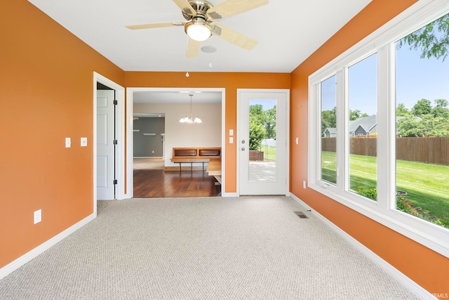 3564 Westport Dr, New Haven, IN 46774 - unfurnished sunroom with a chandelier