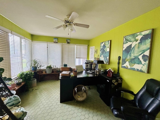 27 N Edwards St, Worthington, IN 47471 - office space featuring healthy amount of natural light and ceiling fan
