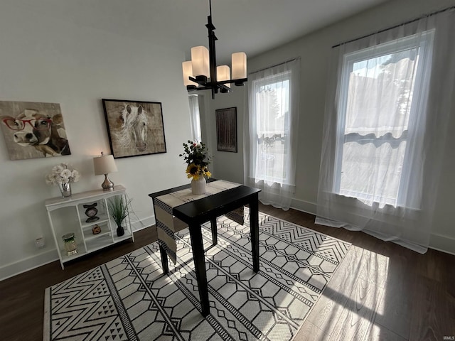 1000 Hartford St, Lafayette, IN 47900 - office space with wood finished floors, baseboards, and a chandelier