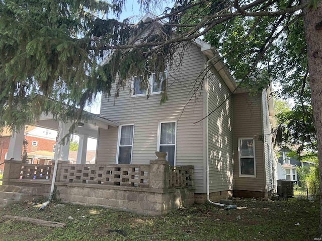 1000 Hartford St, Lafayette, IN 47900 - rear view of house with central air condition unit
