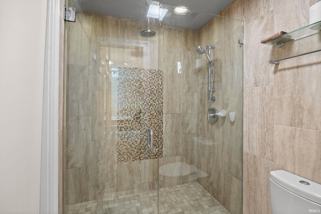 1320 Castle Dr, Lafayette, IN 47905 - bathroom with toilet and a shower stall