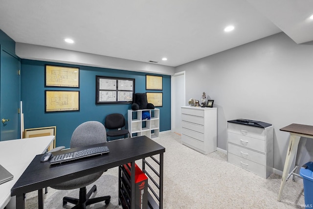 1320 Castle Dr, Lafayette, IN 47905 - carpeted office space with recessed lighting and baseboards