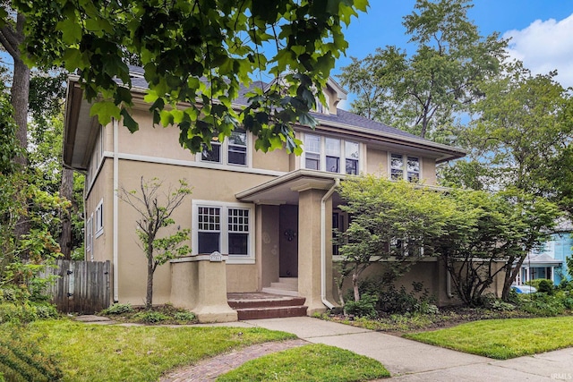 706 Park Ave, South Bend, IN 46616 - view of front facade with stucco siding