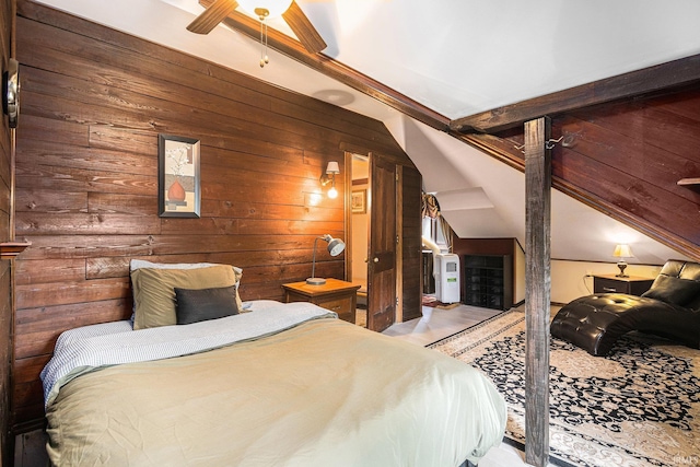 706 Park Ave, South Bend, IN 46616 - bedroom featuring wooden walls