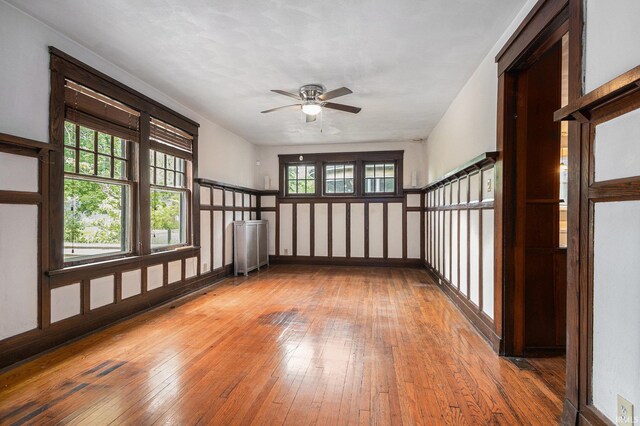 706 Park Ave, South Bend, IN 46616 - unfurnished room with a ceiling fan and hardwood / wood-style floors