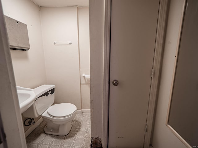 11219 Denzer Rd, Evansville, IN 47712 - bathroom featuring toilet and tile patterned floors