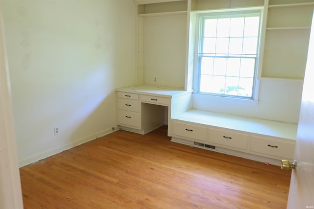 802 Hasenour Ave, Jasper, IN 47546 - unfurnished office featuring light wood finished floors and built in study area