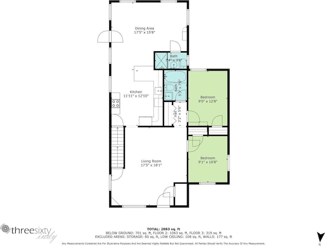542 E Michigan St, New Carlisle, IN 46552 - floor plan / room layout