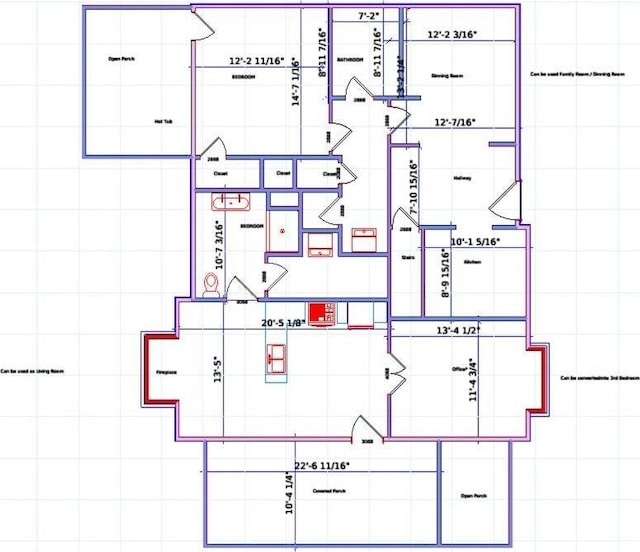 1502 S College Ave, Bloomington, IN 47403 - floor plan / room layout