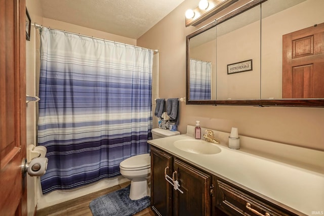 60 Elder Ct, Lafayette, IN 47905 - bathroom featuring toilet, vanity, a shower with curtain, and wood finished floors