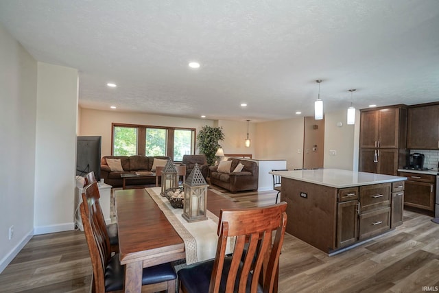 60 Elder Ct, Lafayette, IN 47905 - dining room with wood finished floors, recessed lighting, and baseboards