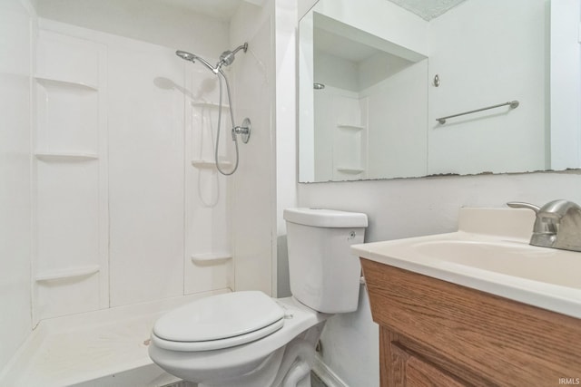 11114 E Wismar Dr, Indianapolis, IN 46235 - full bath featuring toilet, a shower, and vanity