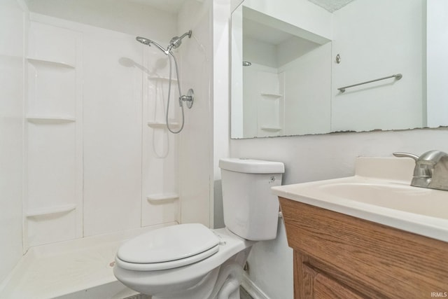 11114 E Wismar Dr, Indianapolis, IN 46235 - full bath featuring toilet, a shower, and vanity