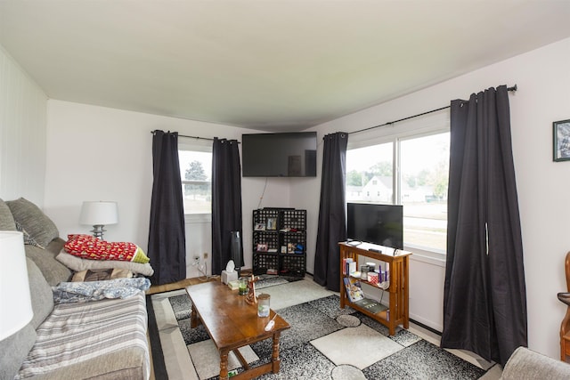 2806 Milburn Blvd, Mishawaka, IN 46544 - living area featuring plenty of natural light and a baseboard heating unit